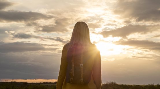 portrait-woman-enjoying-sunset