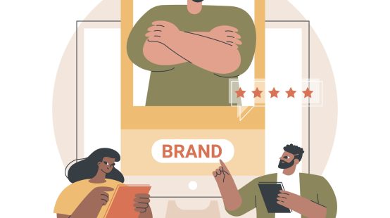 Personal branding abstract concept vector illustration. Self-positioning, individual brand strategy, build and promote your personal brand, social media profile, blog, reputation abstract metaphor.